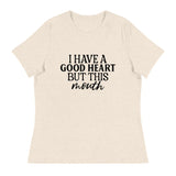 Heart of Gold, Mouth of Fire - Speak Your Truth in Style - - T-Shirt