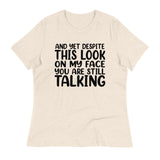 Speak Louder with Silence - The Face Tee - - T-Shirt