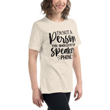 Speakerphone Alert - Fun Quote Tee - - T-Shirt