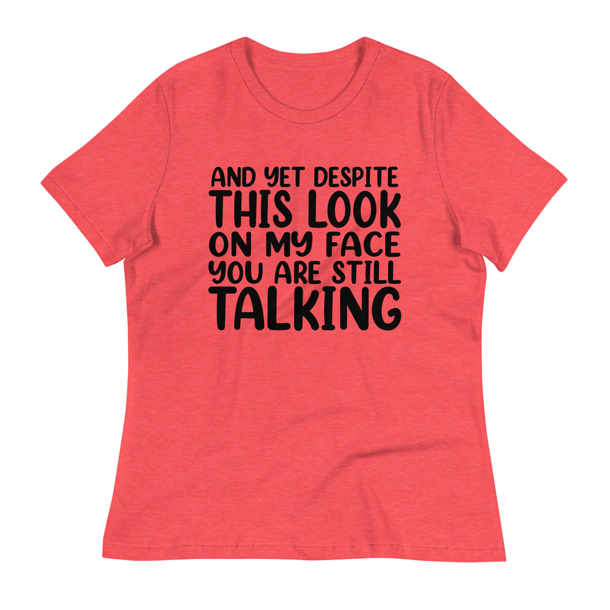 Speak Louder with Silence - The Face Tee - - T-Shirt