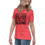 Speak Louder with Silence - The Face Tee - - T-Shirt