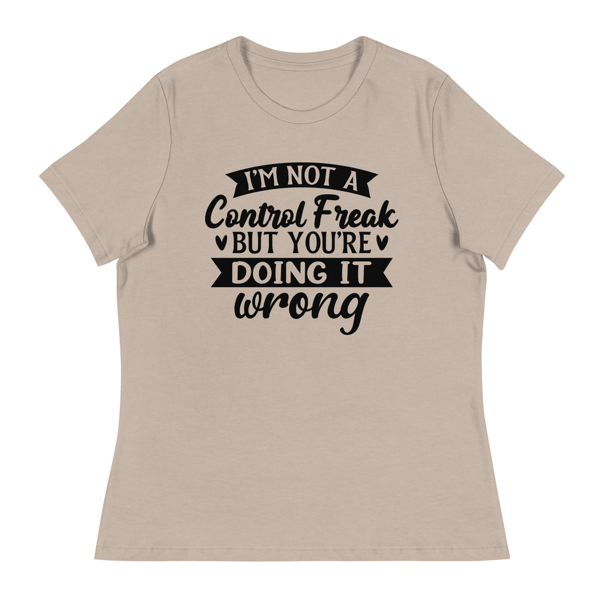 Assertive Style - Control Freak Quote Tee - - T-shirts