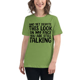 Speak Louder with Silence - The Face Tee - - T-Shirt