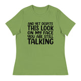 Speak Louder with Silence - The Face Tee - - T-Shirt