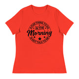 Morning Mood - No Talk Tee - Poppy - T-Shirt