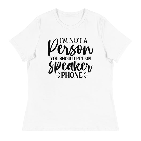 Speakerphone Alert - Fun Quote Tee - - T-Shirt