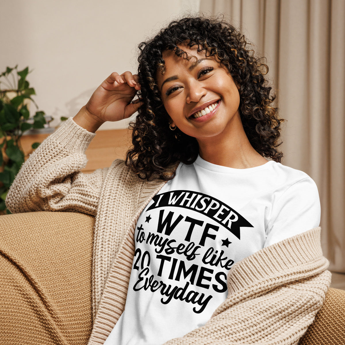 Daily Dose of WTF - Humorous Quote Tee - White - T-shirts