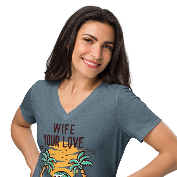 Endless Love V-Neck T-Shirt for Wife - - T-Shirt
