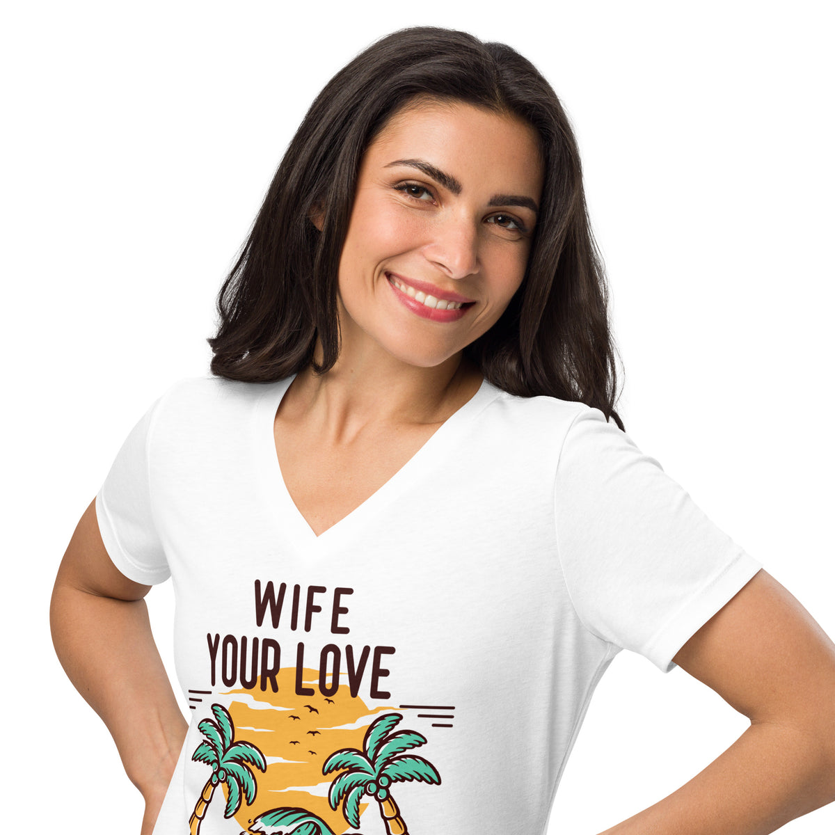 Endless Love V-Neck T-Shirt for Wife - - T-Shirt