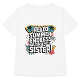 Women’s Summer Laughs Tee – Gift for Sister - Solid White Blend - T-shirt