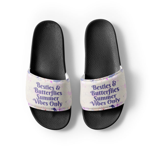 Gift for Her – “Besties & Butterflies” Women’s Slides - - Slides