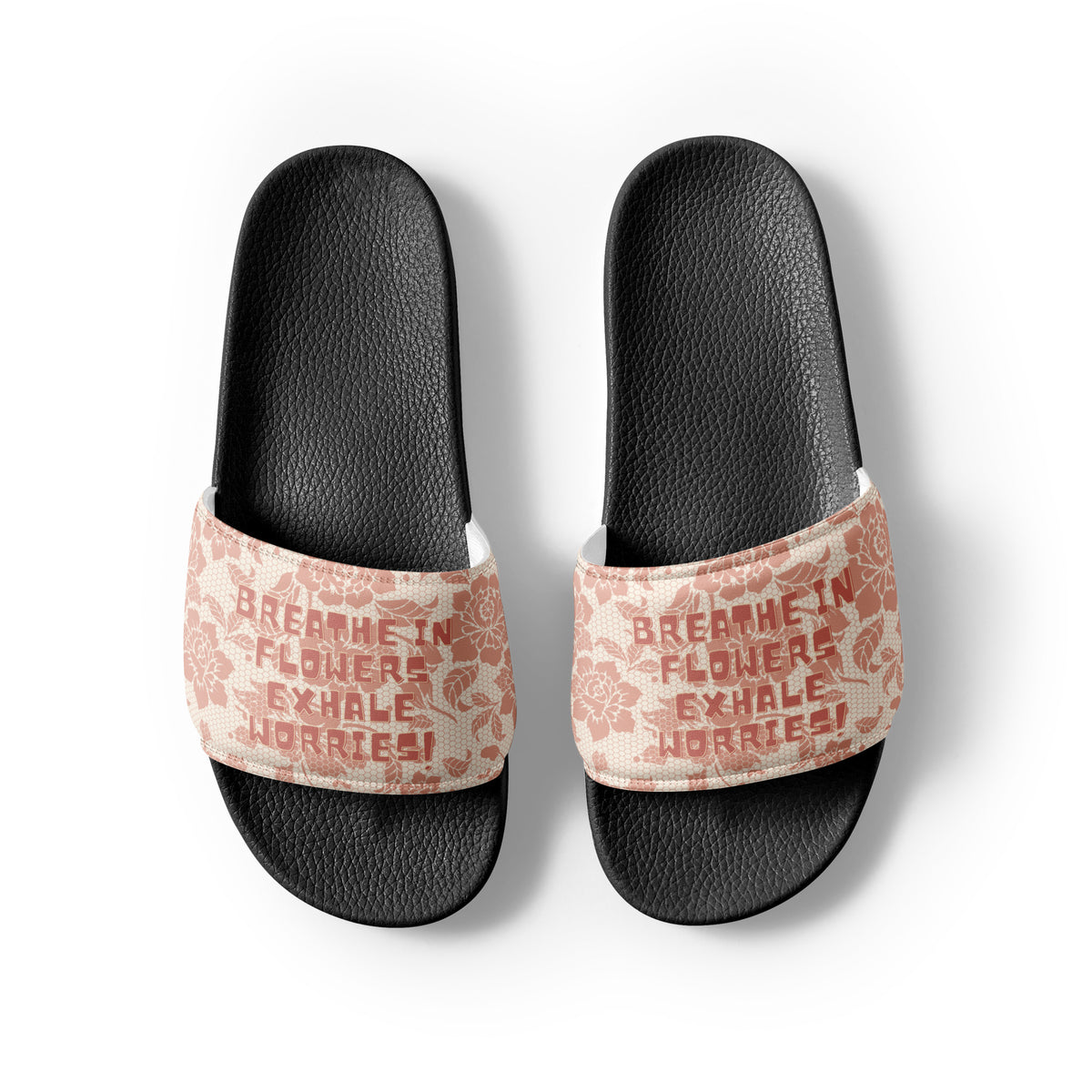 Mindful Gift for Her – “Floral Calm” Women’s Slides - - Slides
