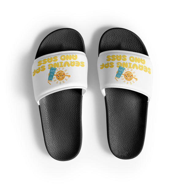 Sunshine Women's Slides – BFF Gift for Summer Fun - Black - Slides