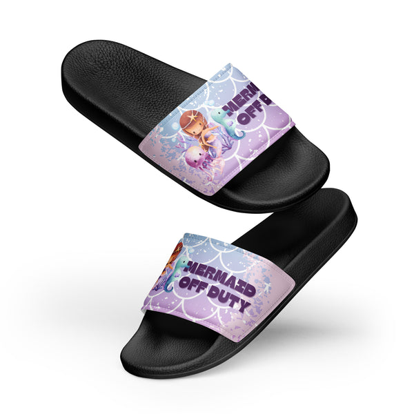 Gift for Her – “Mermaid Off Duty” Women’s Slides - - Slides