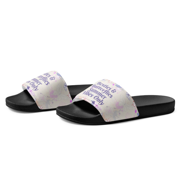 Gift for Her – “Besties & Butterflies” Women’s Slides - - Slides