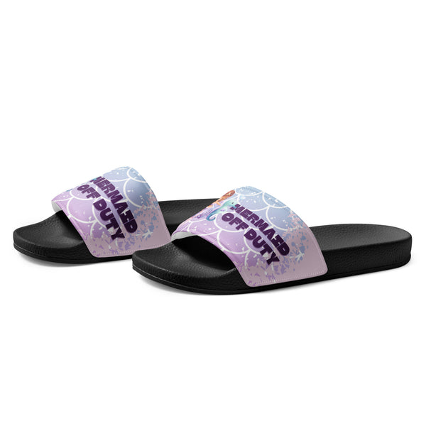 Gift for Her – “Mermaid Off Duty” Women’s Slides - - Slides