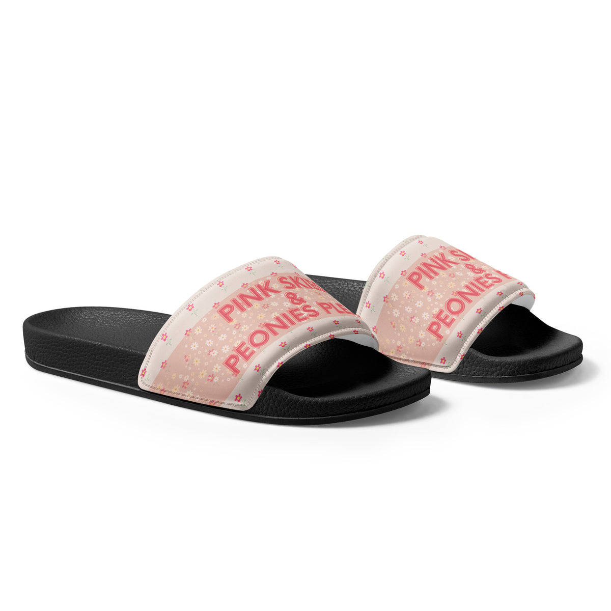 Gift for Her: “Pink Skies” Women’s Slides - - Slides