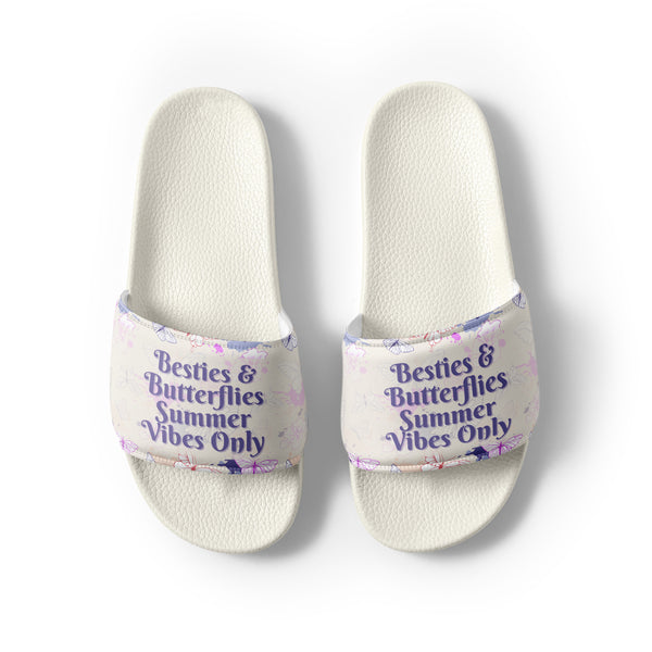 Gift for Her – “Besties & Butterflies” Women’s Slides - - Slides