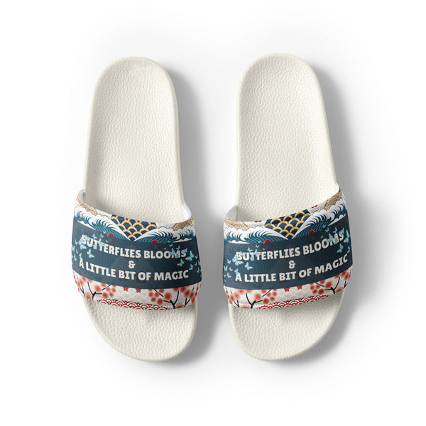Gift for Her – “Butterflies & Blooms” Women’s Slides - - Slides