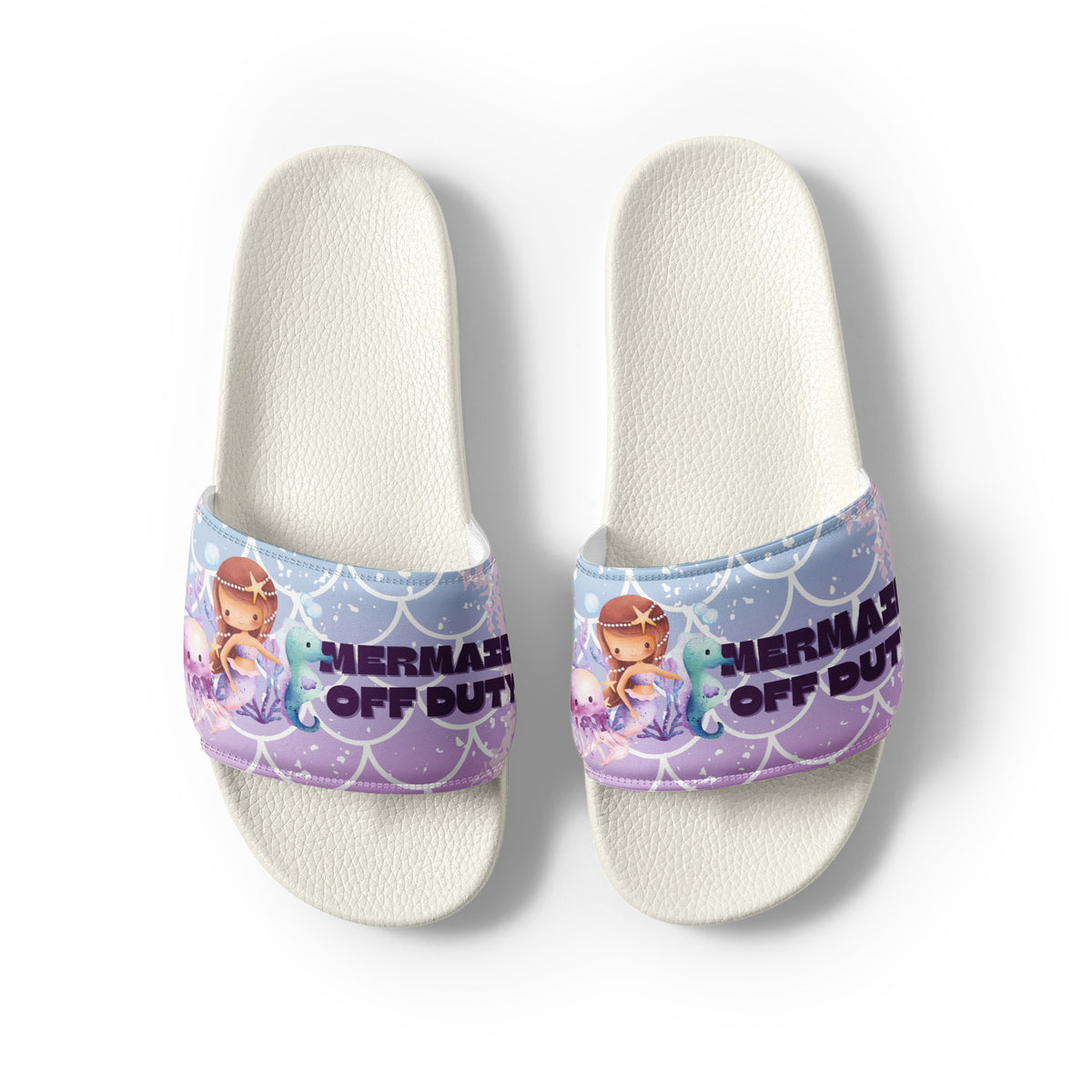 Gift for Her – “Mermaid Off Duty” Women’s Slides - - Slides