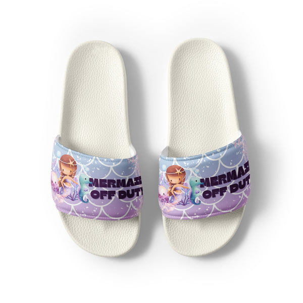 Gift for Her – “Mermaid Off Duty” Women’s Slides - - Slides