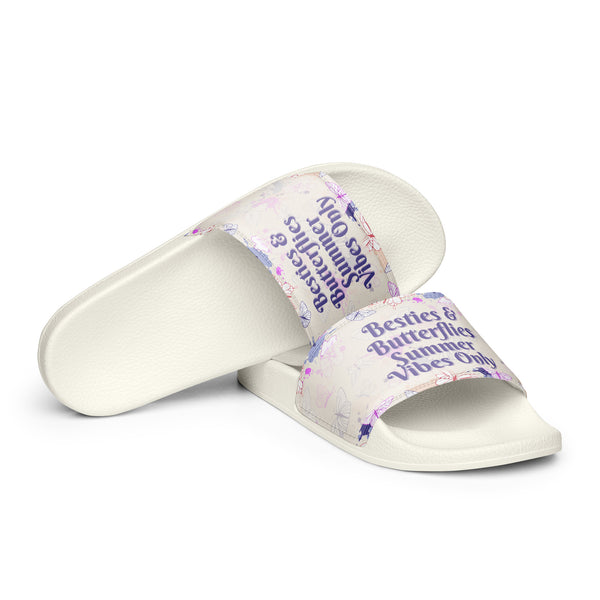 Gift for Her – “Besties & Butterflies” Women’s Slides - - Slides