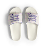 Gift for Her – “Besties & Butterflies” Women’s Slides - White - Slides