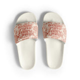 Mindful Gift for Her – “Floral Calm” Women’s Slides - White - Slides
