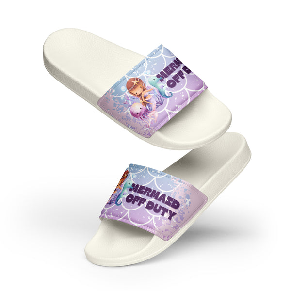 Gift for Her – “Mermaid Off Duty” Women’s Slides - - Slides