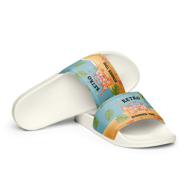 Retro Summer Women’s Slides – Gift for Best Friends - - Slides