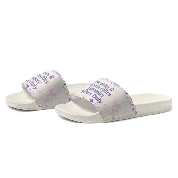 Gift for Her – “Besties & Butterflies” Women’s Slides - - Slides