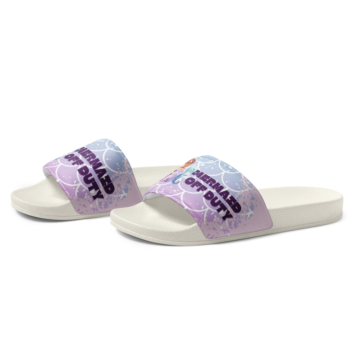 Gift for Her – “Mermaid Off Duty” Women’s Slides - - Slides