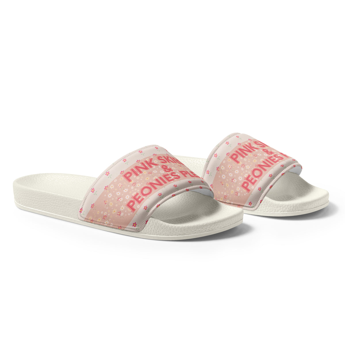 Gift for Her: “Pink Skies” Women’s Slides - - Slides