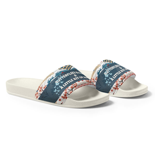 Gift for Her – “Butterflies & Blooms” Women’s Slides - - Slides