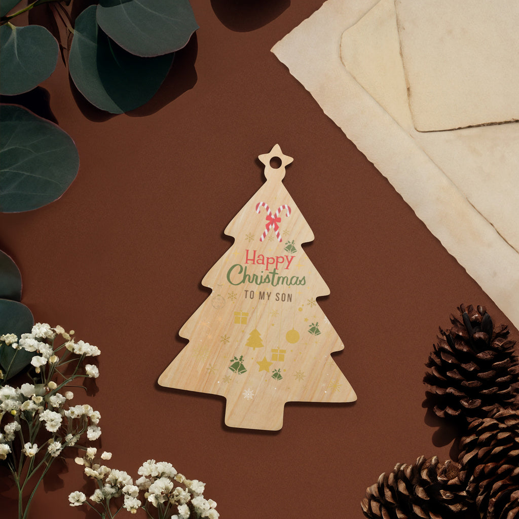 Christmas Wishes for My Son - Ornament - Default Title - Wooden ornaments