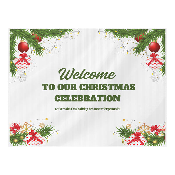 Welcome to Christmas – Festive Yard Sign Gift - Double-sided - Yard Sign