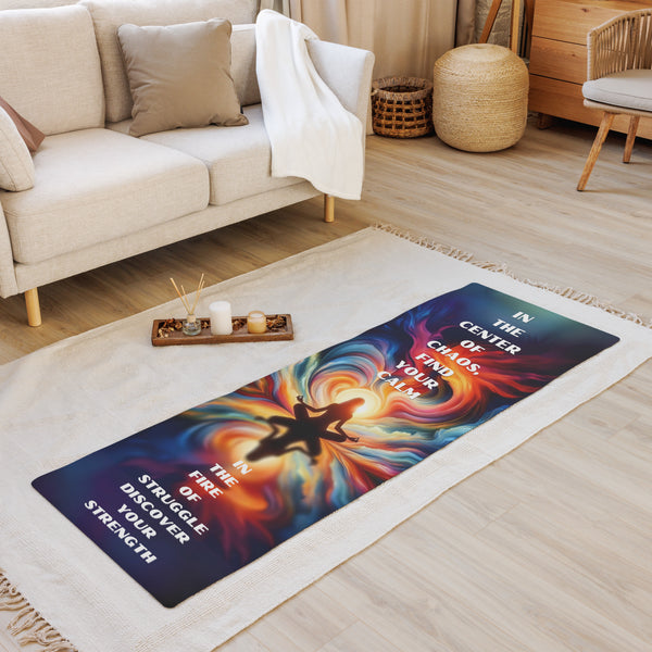 Fire & Water Fusion - Strength and Serenity Mat - Default Title - Yoga Mats