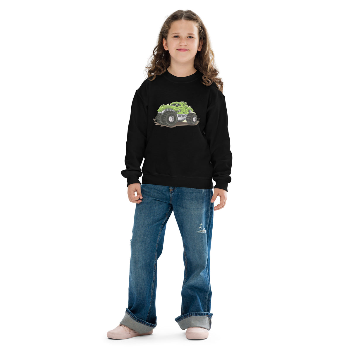 Racing Adventures - A Premium Vector Monster Truck Design - - Sweatshirt