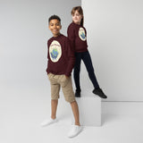 Nature Beauty Youth Crewneck Sweatshirt - Maroon - Sweatshirts