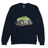 Racing Adventures - A Premium Vector Monster Truck Design - - Sweatshirt