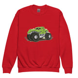 Racing Adventures - A Premium Vector Monster Truck Design - - Sweatshirt