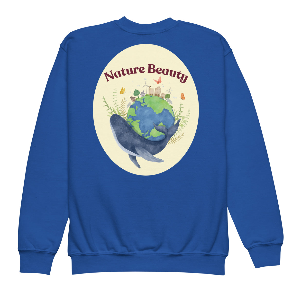 Nature Beauty Youth Crewneck Sweatshirt - - Sweatshirts