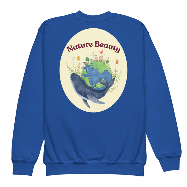 Nature Beauty Youth Crewneck Sweatshirt - - Sweatshirts