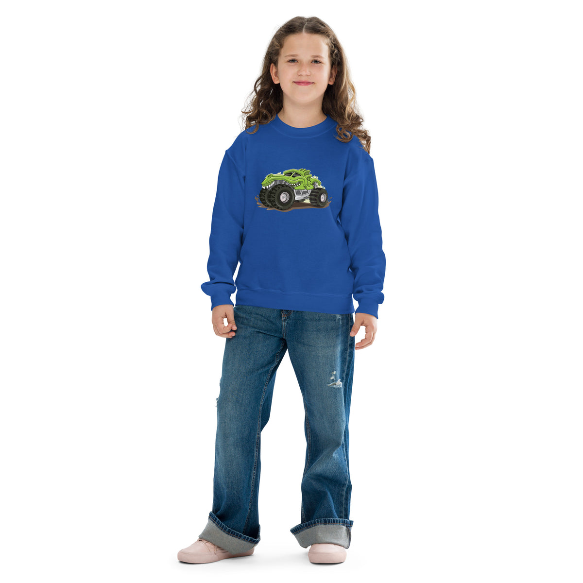 Racing Adventures - A Premium Vector Monster Truck Design - - Sweatshirt