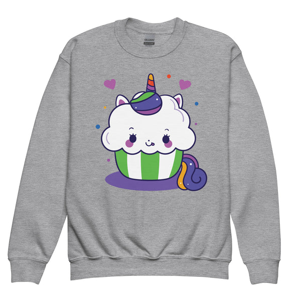 Magical Cake Crush - A Whimsical Unicorn Design for Kids - - Sweatshirt