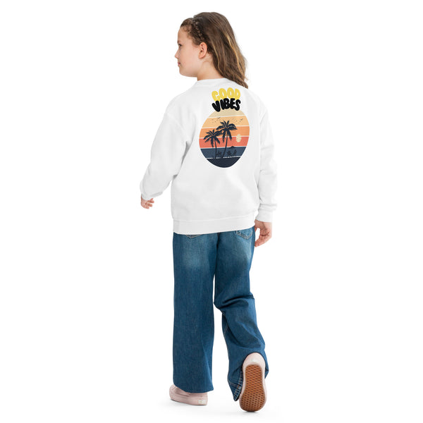 Good Vibes Youth Crewneck Sweatshirt - - Sweatshirts