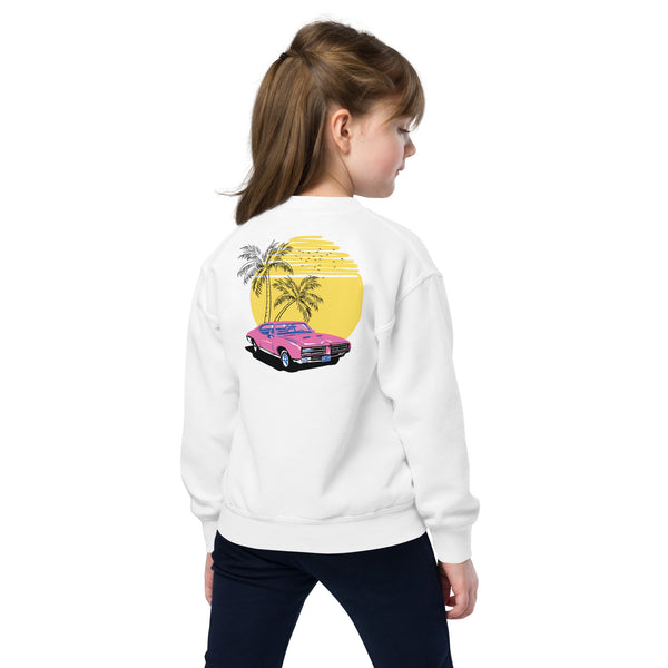 Retro Vibes Youth Crewneck Sweatshirt - - Sweatshirt