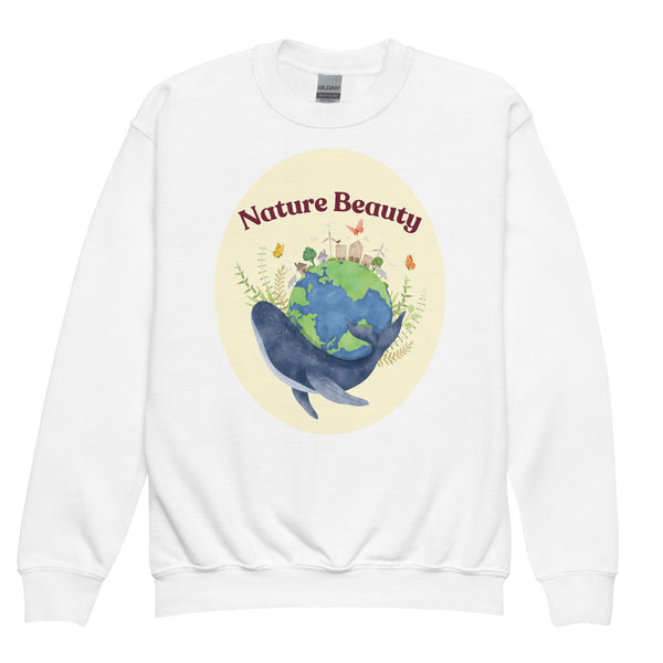 Nature Beauty Youth Crewneck Sweatshirt - - Sweatshirts