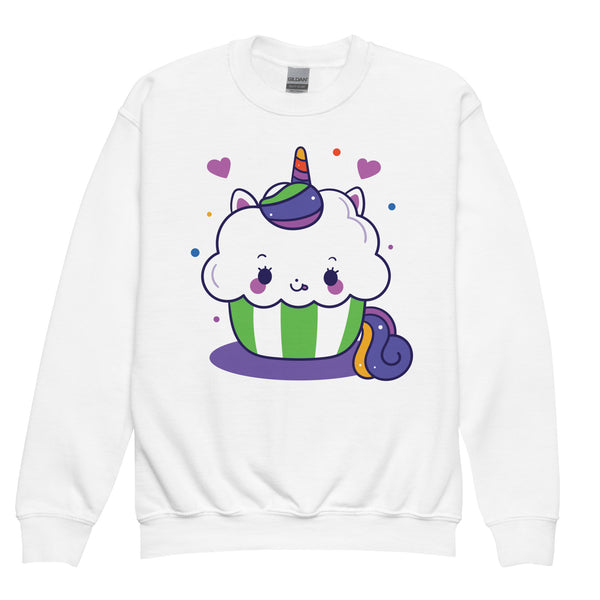 Magical Cake Crush - A Whimsical Unicorn Design for Kids - - Sweatshirt