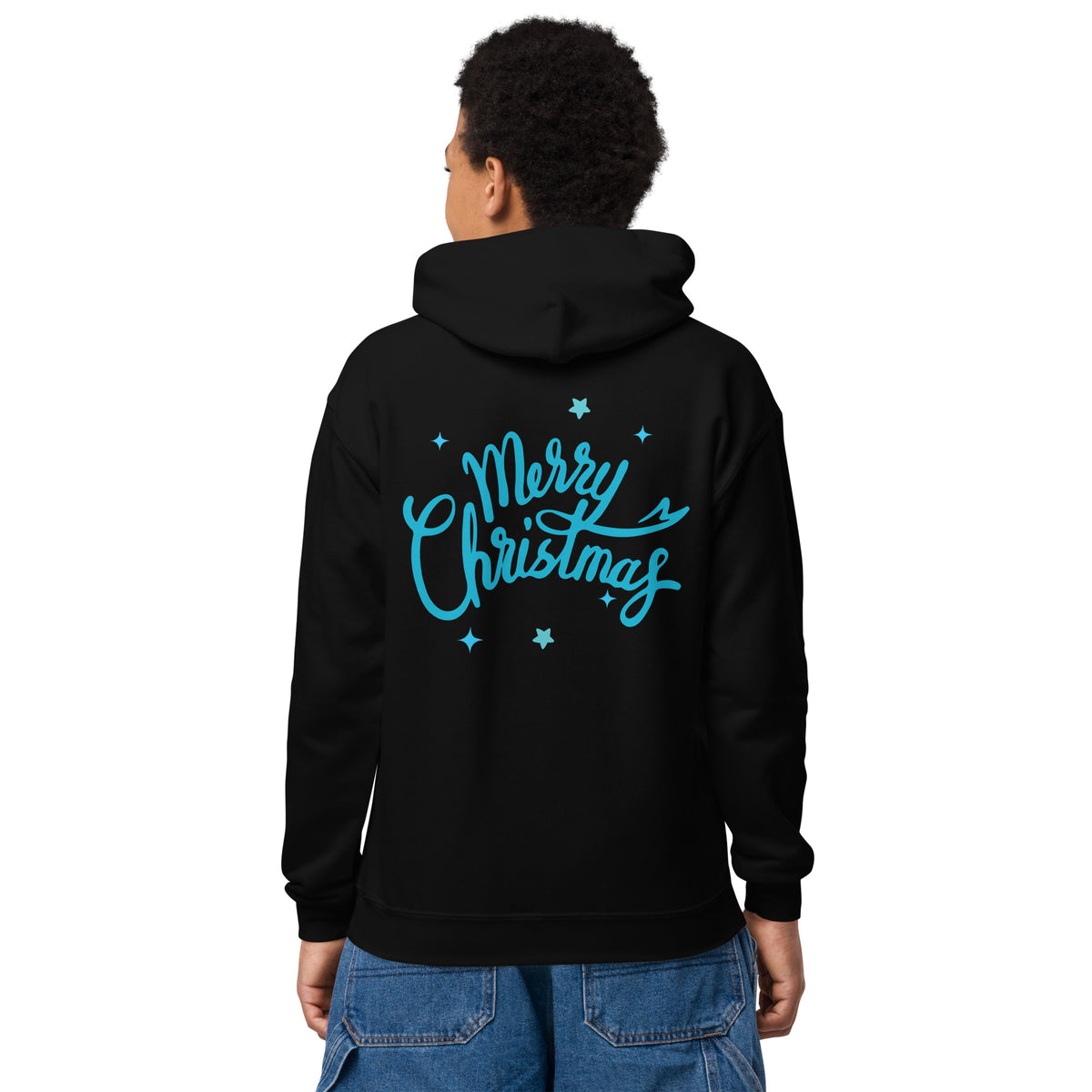 Merry Christmas Youth Heavy Blend Hoodie – Spread the Festive Cheer! - - Kid's Hoodie